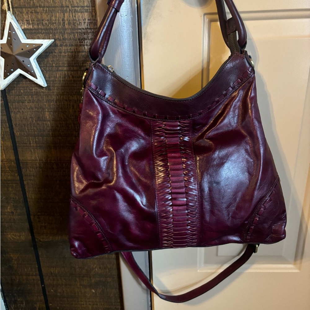 Burgundy bag